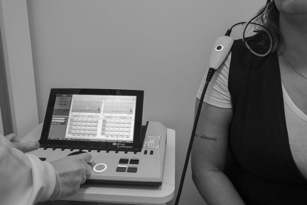 Espaço de trabalho da clínica audiométrica